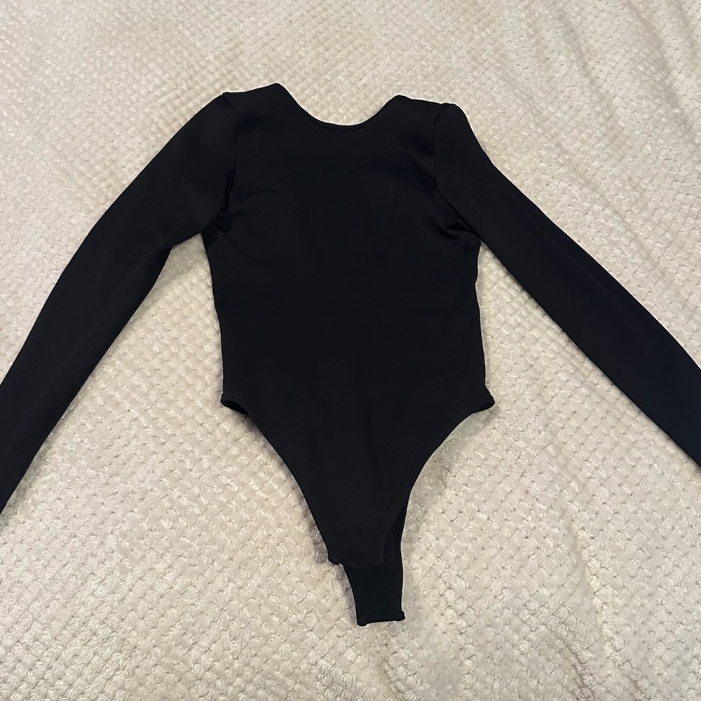 Black Long Sleeve / Backless Body Suit